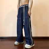 Men Jeans Men's Autumn Loose Spring and Autumn Oversize Straight-Leg Pants